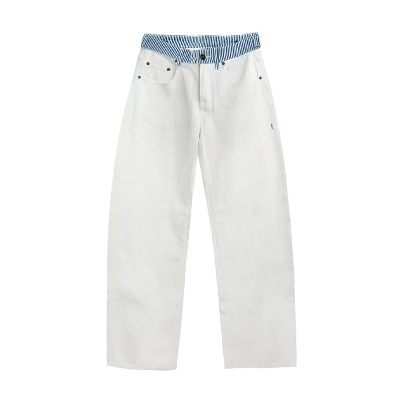 Viral Striped Waistband Jeans