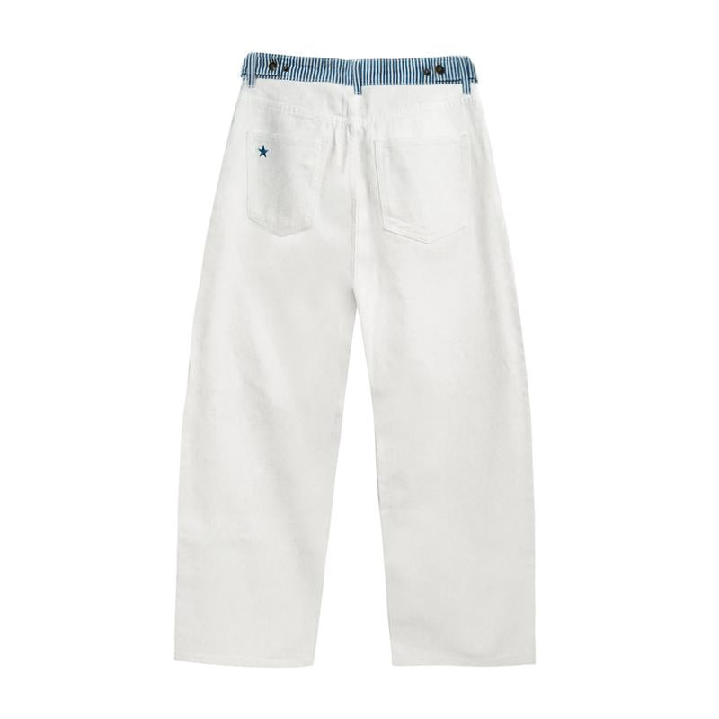 Viral Striped Waistband Jeans