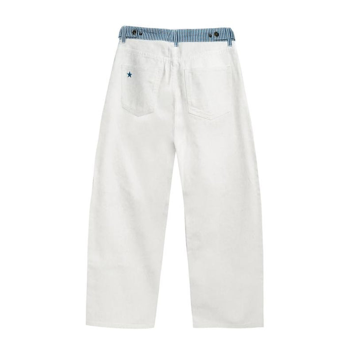 Viral Striped Waistband Jeans