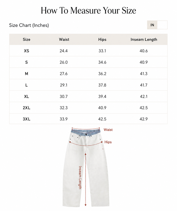 Viral Striped Waistband Jeans